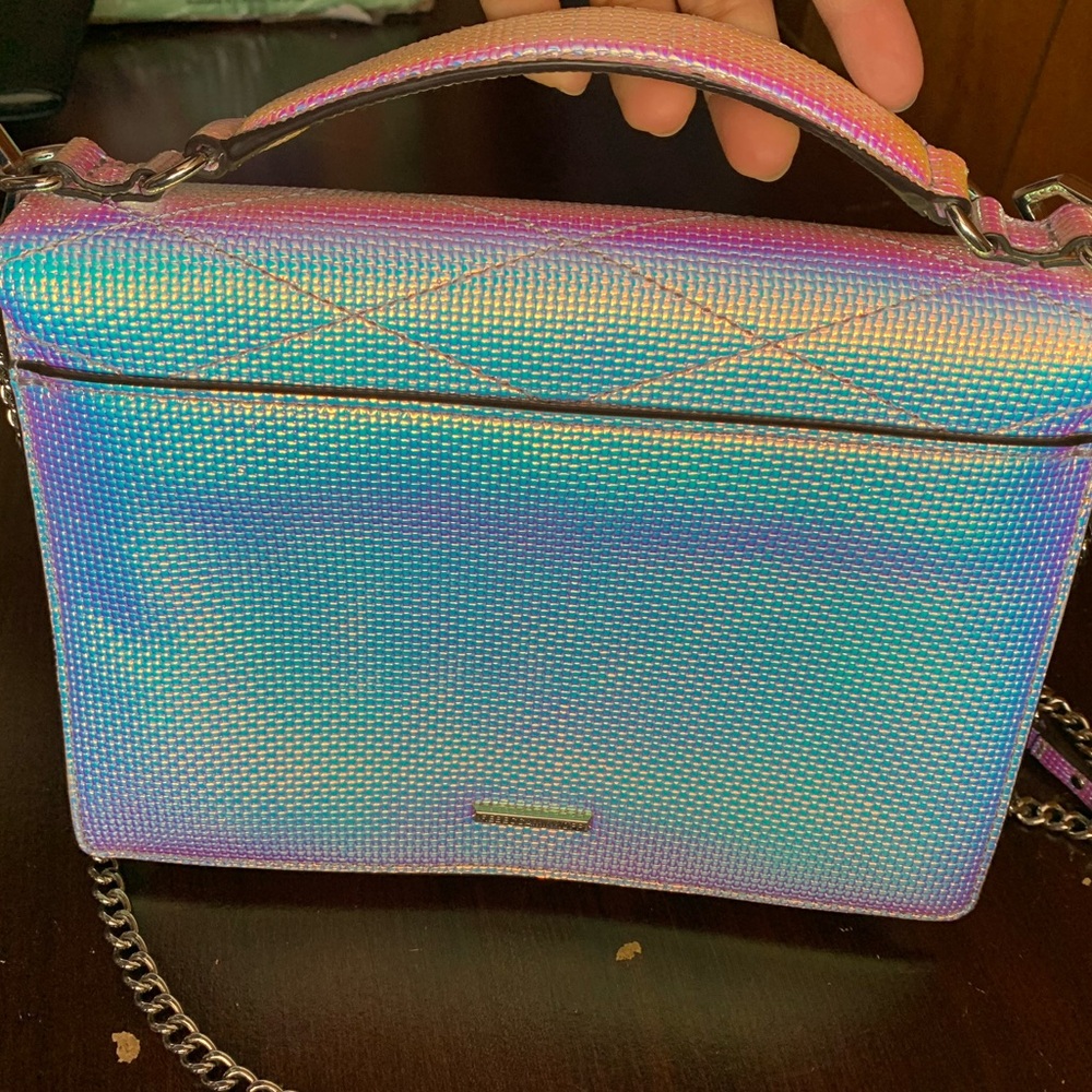 NWOT Rare Rebecca Minkoff Iridescent Je T'Aime Medium Crossbody Shoulder Bag - Picture 16 of 16
